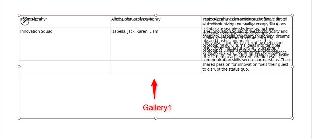 Power Apps - Bordered auto-height row using gallery