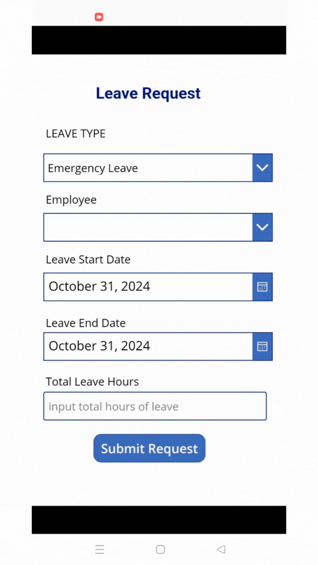 Leave Request Form