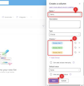 Power Apps/ Automate - Add choice on SharePoint column field using ...