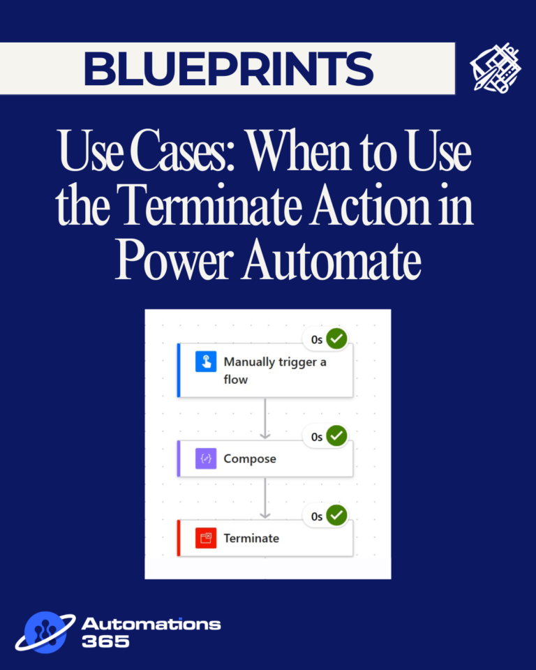 Blueprint: When to Use the Terminate Action