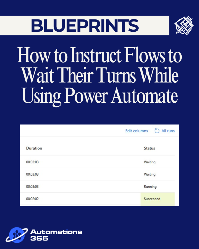 How to Instruct Flows to Wait their Turns